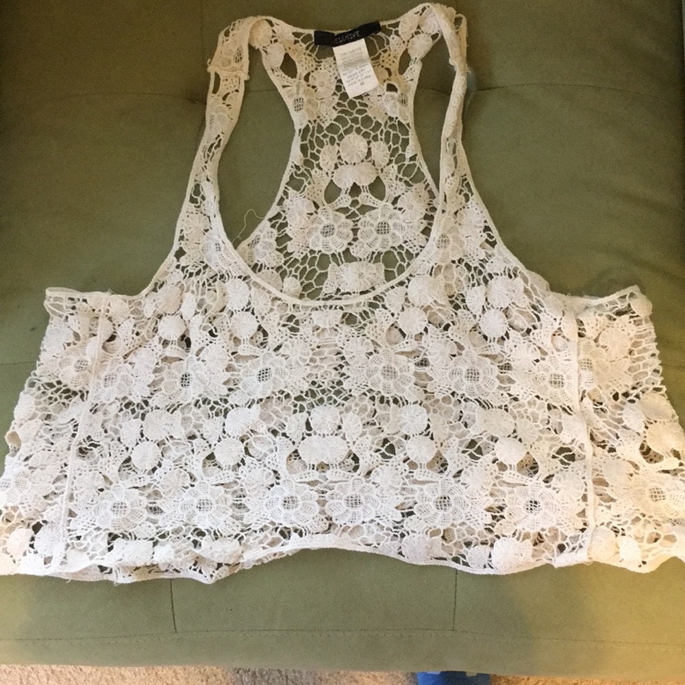 Crochet crop tank